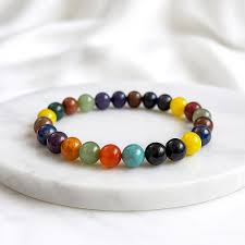Seven Chakra Crystal Bracelet